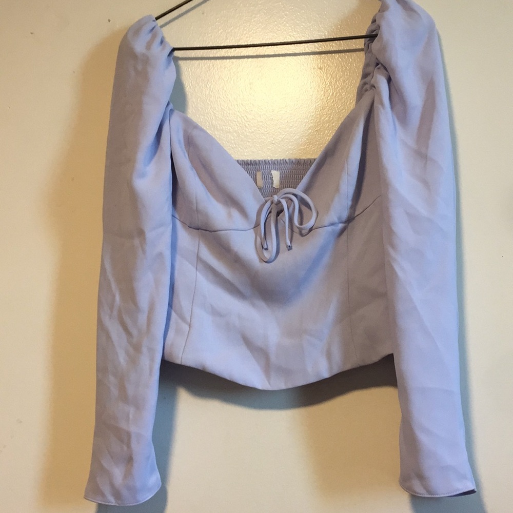 Elegant Lavender Off-Shoulder Top